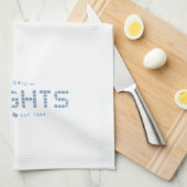 Heights Tile, Blue Tile, Houston Heights キッチンタオル (四つ折り)