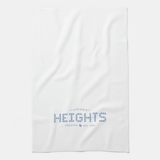 Heights Tile, Blue Tile, Houston Heights キッチンタオル (縦)