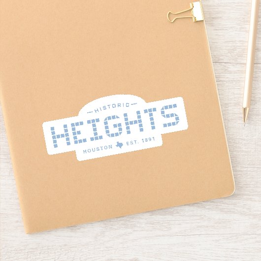Heights Tile, Blue Tile, Houston Heights シール (ノートブック)