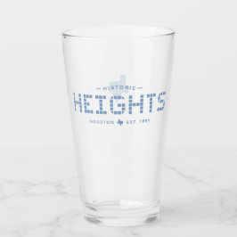 Heights Tile, Blue Tile, Houston Heights タンブラーグラス