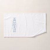 Heights Tile, Blue Tile, Houston Heights ハンドタオル (ハンドタオル)