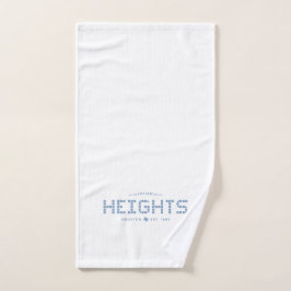 Heights Tile, Blue Tile, Houston Heights ハンドタオル