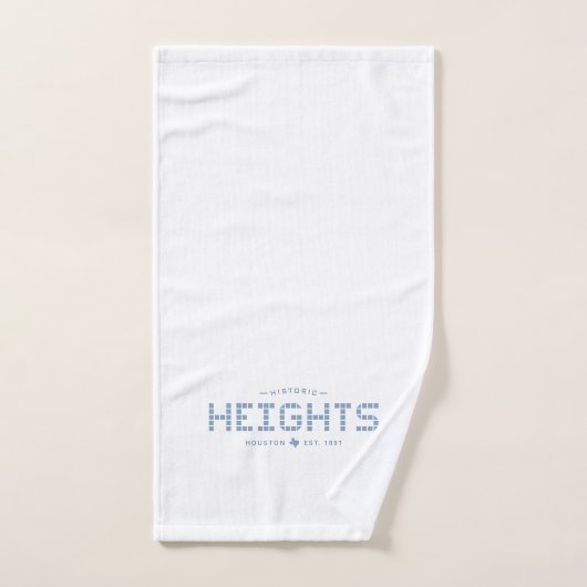 Heights Tile, Blue Tile, Houston Heights ハンドタオル (ハンドタオル)