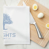 Heights Tile & Tree, Blue Tile, Houston Heights キッチンタオル (四つ折り)