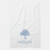 Heights Tile & Tree, Blue Tile, Houston Heights キッチンタオル (縦)