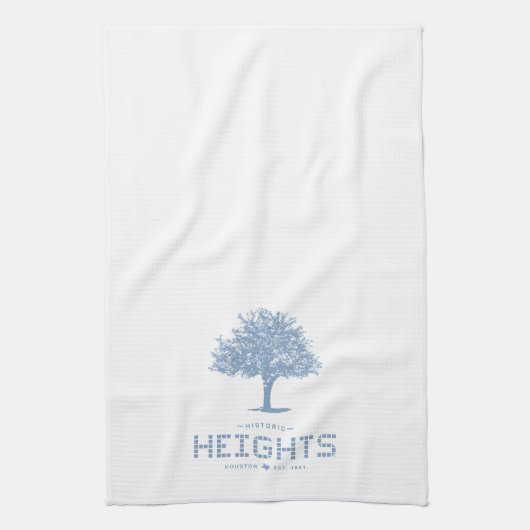 Heights Tile & Tree, Blue Tile, Houston Heights キッチンタオル (縦)