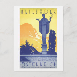 Heilbader Esterreich Austria Vintage Poster 1935 ポストカード