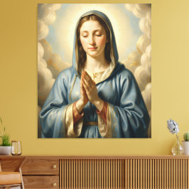 Heilige Mutter Gottes – Göttliche Liebe & Schutz キャンバスプリント