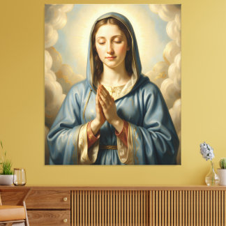 Heilige Mutter Gottes – Göttliche Liebe & Schutz キャンバスプリント