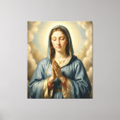 Heilige Mutter Gottes – Göttliche Liebe & Schutz キャンバスプリント (正面)