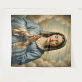 Heilige Mutter Gottes – Göttliche Liebe & Schutz タペストリー (正面(横))