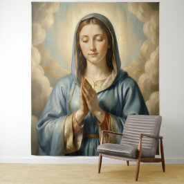 Heilige Mutter Gottes – Göttliche Liebe & Schutz タペストリー