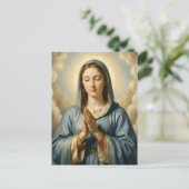 Heilige Mutter Gottes – Göttliche Liebe & Schutz ポストカード (スタンド正面)