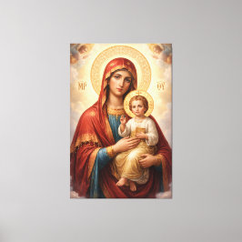 Heilige Mutter Gottes Göttliche Liebe & Schutz´10 キャンバスプリント