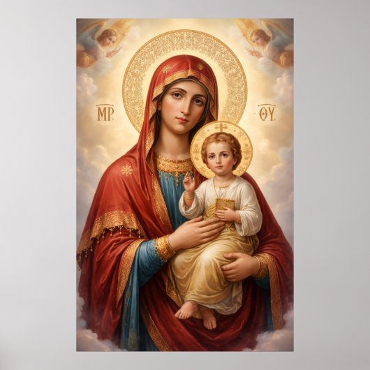 Heilige Mutter Gottes Göttliche Liebe & Schutz´10 ポスター (正面)