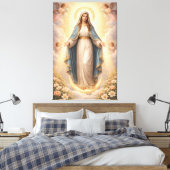 Heilige Mutter Gottes Göttliche Liebe & Schutz´11 キャンバスプリント (インサイチュ (寝室))