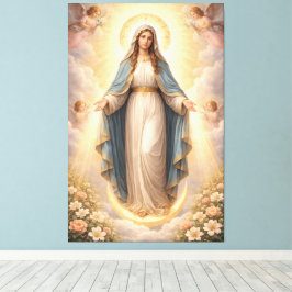 Heilige Mutter Gottes Göttliche Liebe & Schutz´11 キャンバスプリント