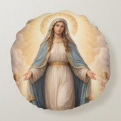 Heilige Mutter Gottes Göttliche Liebe & Schutz´11 ラウンドクッション (裏面)