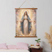 Heilige Mutter Gottes Göttliche Liebe & Schutz´11 吊り下げ型タペストリー (寝室)