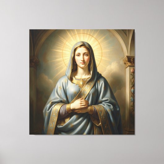 Heilige Mutter Gottes – Göttliche Liebe & Schutz´1 キャンバスプリント (正面)