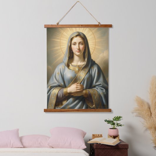 Heilige Mutter Gottes – Göttliche Liebe & Schutz´1 吊り下げ型タペストリー (寝室)