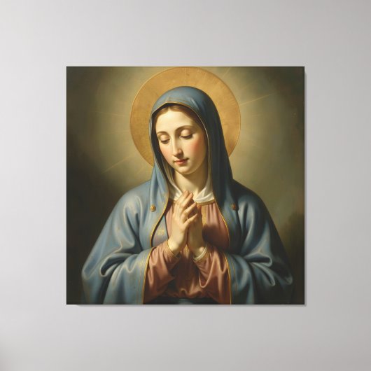 Heilige Mutter Gottes – Göttliche Liebe & Schutz´2 キャンバスプリント (正面)