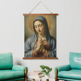 Heilige Mutter Gottes – Göttliche Liebe & Schutz´2 吊り下げ型タペストリー