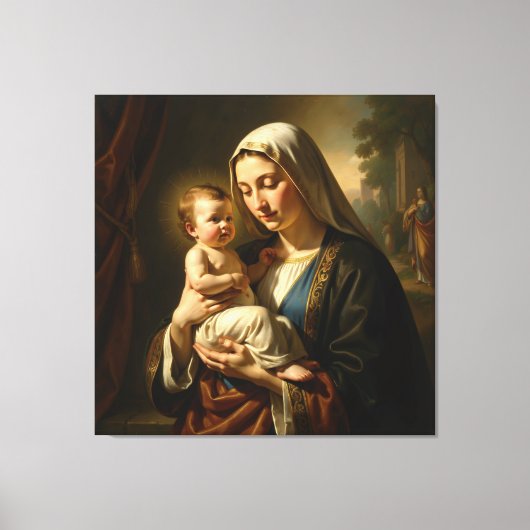 Heilige Mutter Gottes – Göttliche Liebe & Schutz´5 キャンバスプリント (正面)