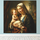 Heilige Mutter Gottes – Göttliche Liebe & Schutz´5 キャンバスプリント (インサイチュ (ウッドフロア))