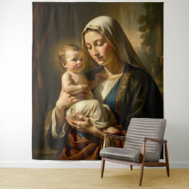 Heilige Mutter Gottes – Göttliche Liebe & Schutz´5 タペストリー