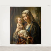 Heilige Mutter Gottes – Göttliche Liebe & Schutz´5 タペストリー (正面)