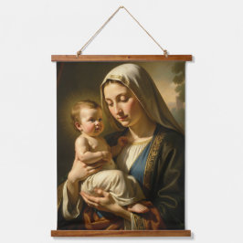 Heilige Mutter Gottes – Göttliche Liebe & Schutz´5 吊り下げ型タペストリー