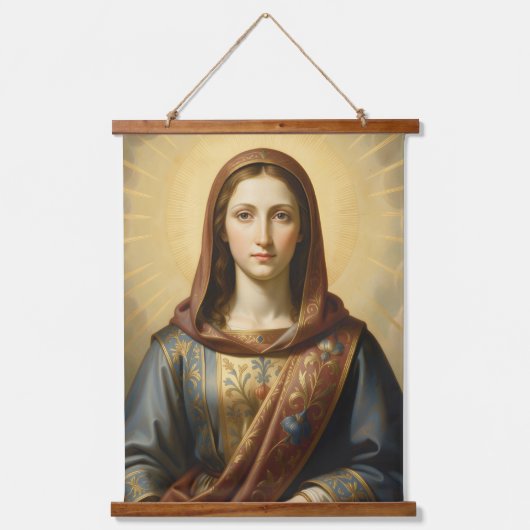 Heilige Mutter Gottes – Göttliche Liebe & Schutz´6 吊り下げ型タペストリー (正面)