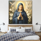 Heilige Mutter Gottes – Göttliche Liebe & Schutz´7 キャンバスプリント (インサイチュ (寝室))