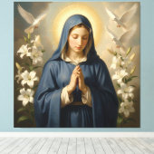 Heilige Mutter Gottes – Göttliche Liebe & Schutz´7 キャンバスプリント (インサイチュ (ウッドフロア))