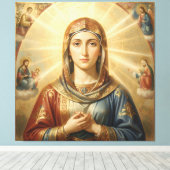 Heilige Mutter Gottes – Göttliche Liebe & Schutz´8 キャンバスプリント (インサイチュ (ウッドフロア))
