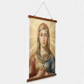 Heilige Mutter Gottes – Göttliche Liebe & Schutz´8 吊り下げ型タペストリー (傾斜あり)