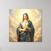 Heilige Mutter Gottes – Göttliche Liebe & Schutz´9 キャンバスプリント (正面)