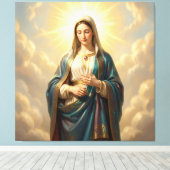 Heilige Mutter Gottes – Göttliche Liebe & Schutz´9 キャンバスプリント (インサイチュ (ウッドフロア))