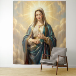 Heilige Mutter Gottes – Göttliche Liebe & Schutz´9 タペストリー