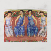Heilige Stunde by Ferdinand Hodler ポストカード (正面)