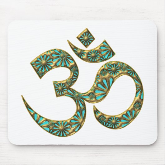 Heiliges OM (AUM -ICH BIN) - Spirituelles Symbol マウスパッド (正面)
