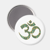 Heiliges OM (AUM -ICH BIN) - Spirituelles Symbol マグネット (正面/裏面)