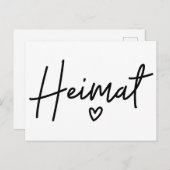 Heimatのドイツの単語、家、故国 シーズンポストカード (正面/裏面)