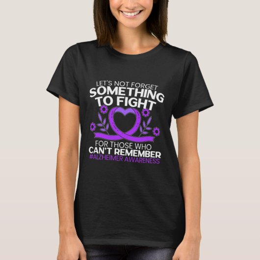 Heimerheimer啓発パープルリボン2  tシャツ (正面)