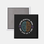 Heimerheimer Awareness Designs サポート月間 パープル マグネット (正面/裏面)
