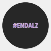 Heimer's Awareness - #end Floral Statement ラウンドシール (正面)