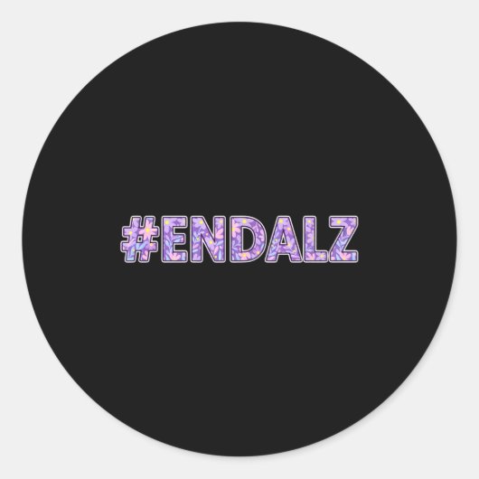 Heimer's Awareness - #end Floral Statement  ラウンドシール (正面)