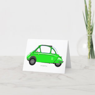 Heinkel Troganの泡車の挨拶状 サンキューカード