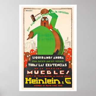 Heinlein & Cia Vintage Advertising Poster by ポスター